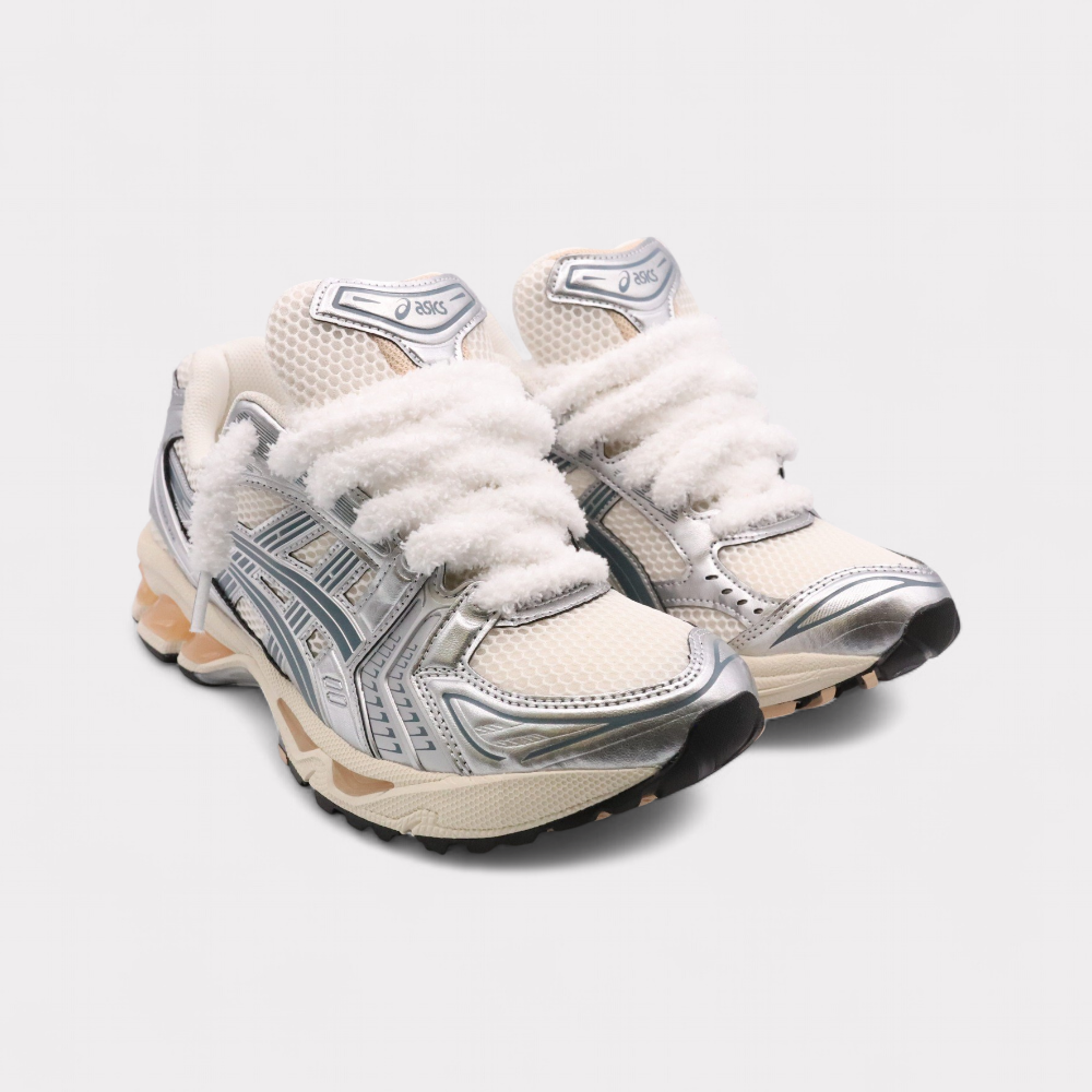 Asics Gel-Kayano 14 Cream Ironclad - Fluffy Laces White