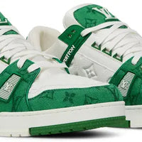 Louis Vuitton Trainer 'Green Monogram Denim'