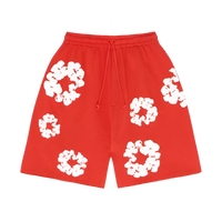 DENIM TEARS The Cotton Wreath Shorts ‘Red’